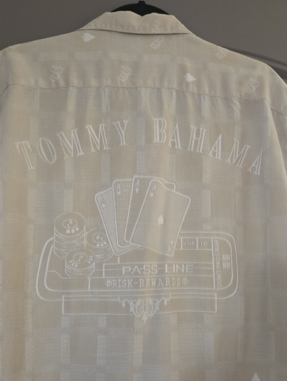 Collectible Tommy Bahama, Silk, short sleeve Camp/Aloha Shirt, casino print - Picture 2 of 13